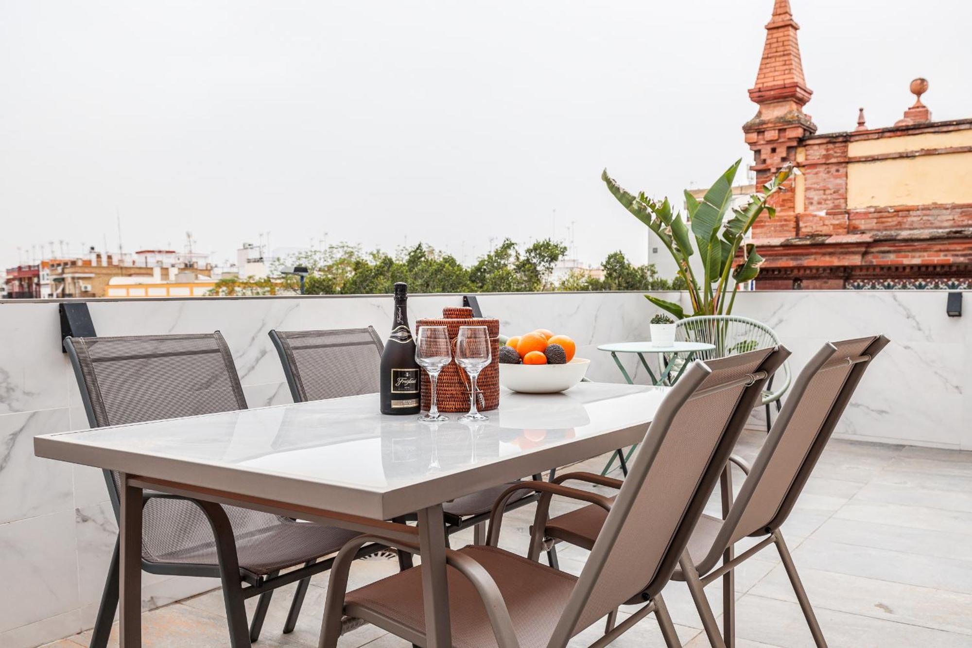 Fantástico ático 2 hab y gran terraza privada Apartamento Sevilha Exterior foto